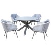 Royalcraft Garden Furniture Aspen 4 Seater Round Dining Set