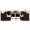 Royalcraft Garden Furniture Cannes Brown 8 Seater Cube Set