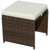 Royalcraft Garden Furniture Cannes Brown 8 Seater Cube Set