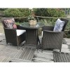 Royalcraft Garden Furniture Cannes Mocha Brown 2 Seater Bistro Set 