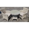 Royalcraft Garden Furniture Lisbon Rattan 2 Seater Carver Bistro Set