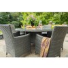 Royalcraft Garden Furniture Paris Rattan 4 Seater Carver Dining Set