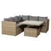 Royalcraft Garden Furniture Wentworth Rattan Corner Sofa Set & Adjustable Table