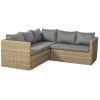 Royalcraft Garden Furniture Wentworth Rattan Corner Sofa Set & Adjustable Table