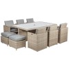 Royalcraft Garden Furniture Wentworth Rattan 10 Seater Cube Dining Set