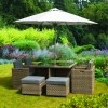 Royalcraft Garden Furniture Wentworth Rattan 8 Seat Cube Dining Set