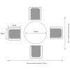Royalcraft Garden Furniture Wentworth 4 Seater Round Imperial Dining Set