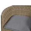 Royalcraft Garden Furniture Wentworth Rattan 6 Seat Oval Carver Dining Set