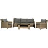 Royalcraft Garden Wentworth 7 Seater 6pc Sofa Dining Set with Adjustable Height Table