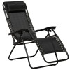 Royalcraft Metal Garden Furniture Black Zero Gravity Relaxer Pair