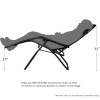 Royalcraft Metal Garden Furniture Black Zero Gravity Relaxer