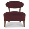 Margot Living Room Furniture Crimson Velvet Fabric Casual Chair