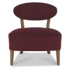 Bentley Designs Margot Crimson Velvet Fabric Casual Chair