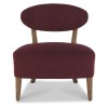 Bentley Designs Margot Crimson Velvet Fabric Casual Chair