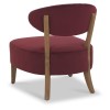 Bentley Designs Margot Crimson Velvet Fabric Casual Chair