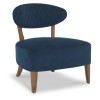 Margot Living Room Furniture Dark Blue Velvet Fabric Casual Chair C08197VDB