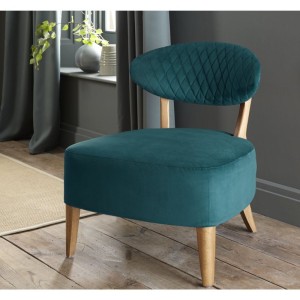 Bentley Designs Margot Sea Green Velvet Fabric Casual Chair Bentley Designs Margot Sea Green Velvet Fabric Casual Chair