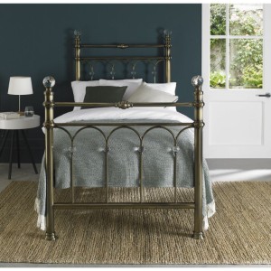 Bentley Designs Krystal Metal Furniture Antique Brass 3ft Singe Bedstead Bentley Designs Krystal Metal Furniture Antique Brass 3ft Singe Bedstead