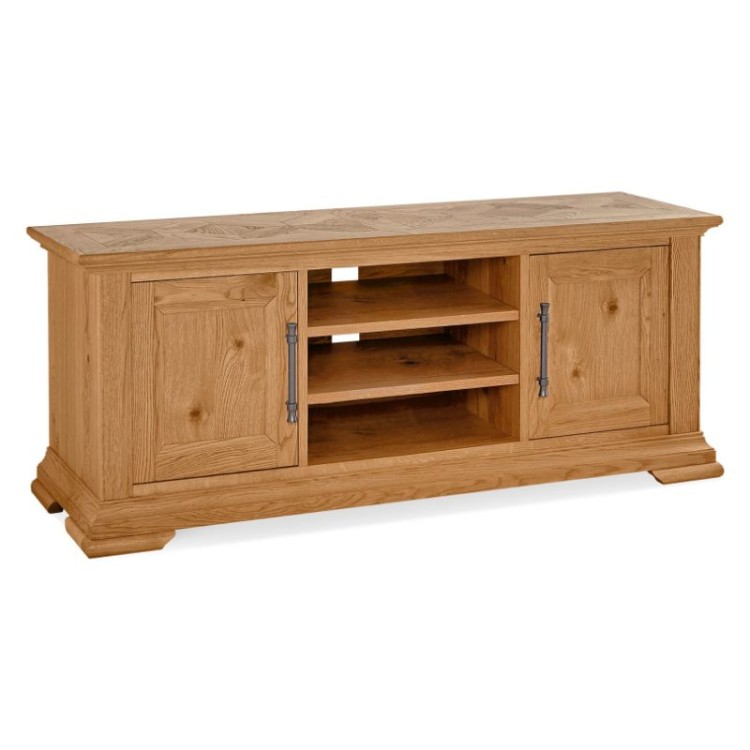Bentley Designs Belgrave Rustic Oak Furniture Wide TV Unit