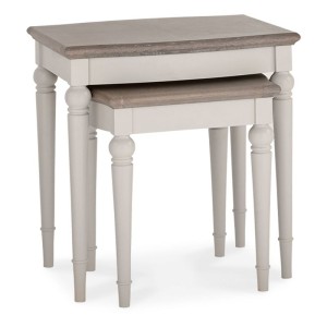 Bentley Designs Montreux Grey Washed Oak and Soft Grey Nest Of Lamp Tables Bentley Designs Montreux Grey Washed Oak and Soft Grey Nest Of Lamp Tables