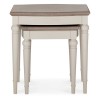 Bentley Designs Montreux Grey Washed Oak and Soft Grey Nest Of Lamp Tables