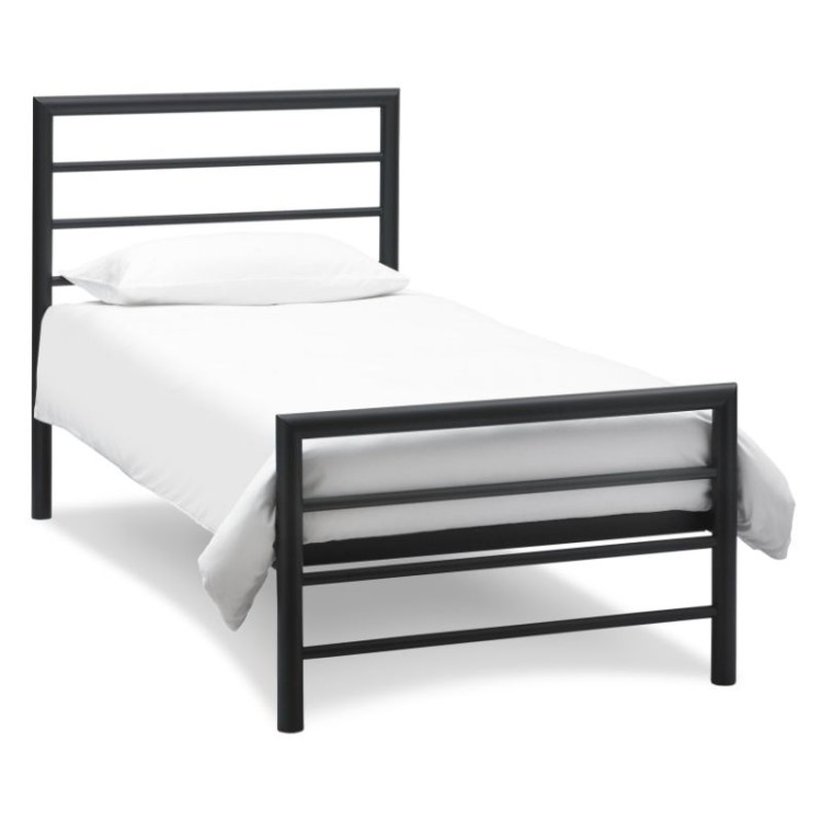 Bentley Designs Metal Furniture Urban Matt Black 3ft Single Bedstead