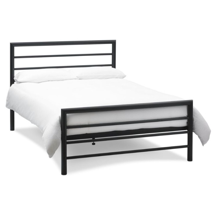 Bentley Designs Metal Furniture Urban Matt Black 5ft King Size Bedstead