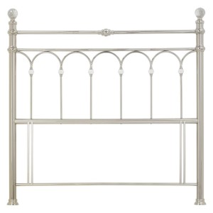 Bentley Designs Krystal Metal Furniture Shiny Nickel 5ft 150cm King Size Headboard Bentley Designs Krystal Metal Furniture Shiny Nickel 5ft 150cm King Size Headboard