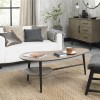 Bentley Designs Vintage Weathered Oak & Peppercorn Shaped Coffee Table