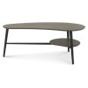 Bentley Designs Vintage Weathered Oak & Peppercorn Shaped Coffee Table