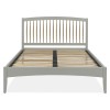 Whitby Scandi Oak Furniture Double Grey 135cm Low End Footend Bedstead