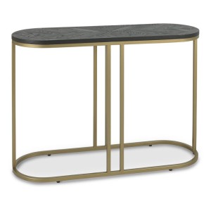 Chevron Peppercorn Ash Furniture Console Table