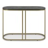 Bentley Designs Chevron Peppercorn Ash Console Table
