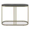 Bentley Designs Chevron Peppercorn Ash Console Table