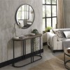 Chevron Weathered Ash Furniture Console Table