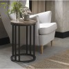 Chevron Weathered Ash Furniture Side Table