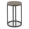 Chevron Weathered Ash Furniture Side Table