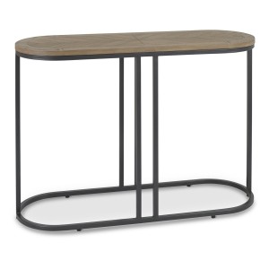 Chevron Weathered Ash Furniture Console Table