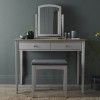 Whitby Scandi Oak Furniture Grey Dressing Table
