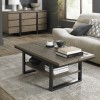 Tivoli Weathered Oak Furniture Coffee Table with Shelf
