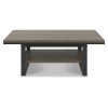 Tivoli Weathered Oak Furniture Coffee Table with Shelf