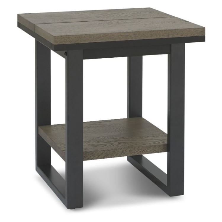 Tivoli Weathered Oak Furniture Lamp Table