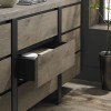 Tivoli Weathered Oak Furniture Narrow Sideboard