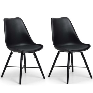 Julian Bowen Contemporary Furniture Tribeca Desk and Kari Black Faux Leather Chair Julian Bowen Contemporary Furniture Tribeca Desk and Kari Black Faux Leather Chair