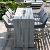 Maze Lounge Outdoor Fabric Regal Lead Chine 6 Seat Rectangular Dining Set
