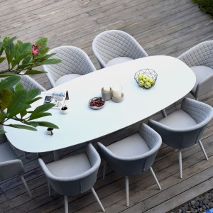 Maze Lounge Outdoor Fabric Ambition Lead Chine 8 Seat Oval Dining Set Maze Lounge Outdoor Fabric Ambition Lead Chine 8 Seat Oval Dining Set