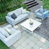 Maze Lounge Outdoor Fabric Ethos Lead Chine 2 Seat Sofa Set