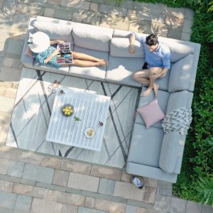Maze Lounge Outdoor Fabric Ethos Lead Chine Large Corner Group Sofa Set Maze Lounge Outdoor Fabric Ethos Lead Chine Large Corner Group Sofa Set