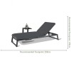 Maze Lounge Outdoor Fabric Allure Sunlounger in Flanelle