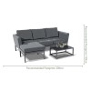 Maze Lounge Outdoor Fabric Pulse Flanelle Chaise Sofa Set